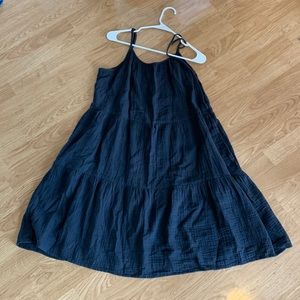 Blue flowy babydoll dress sleeveless